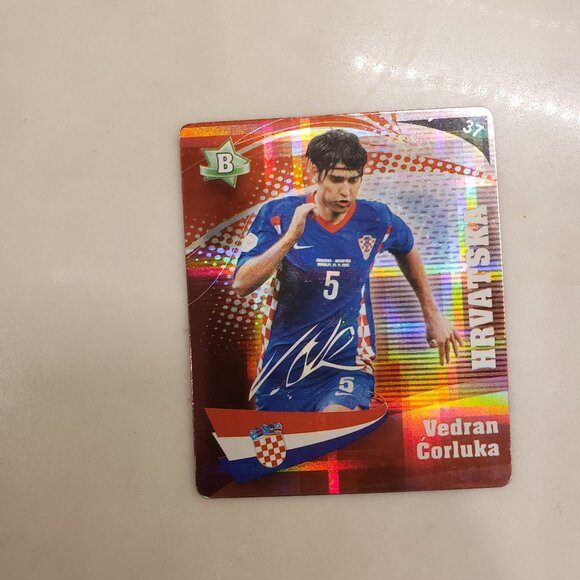 Vedran Corluka Hrvatska Croatian Soccer Card 2008 - Picture 1 of 3